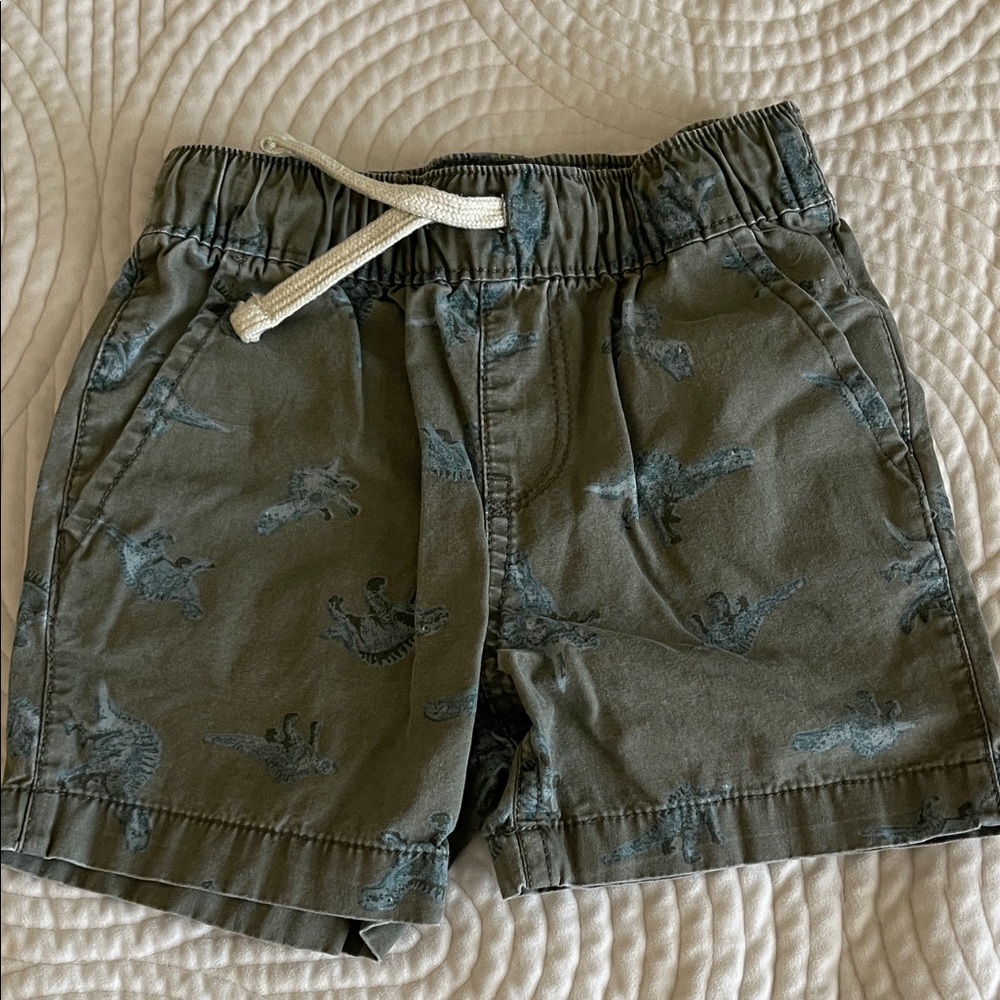 The Children's Place Dinosaur Print Shorts - Olive